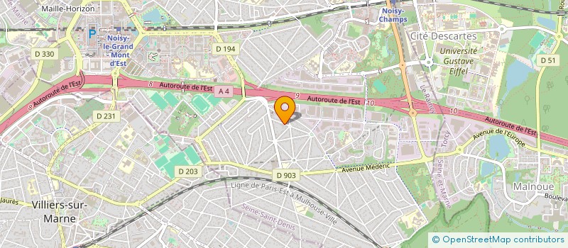 localisation de l'entreprise SCI LAVOISIER  NOISY-LE-GRAND