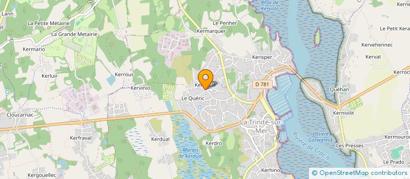 localisation de l'entreprise SCI LAVOISIER  LA TRINITE-SUR-MER