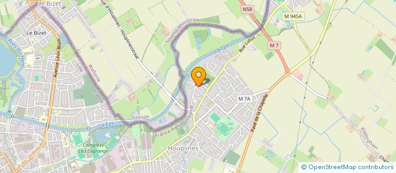 localisation de l'entreprise SCI LAVOISIER  HOUPLINES