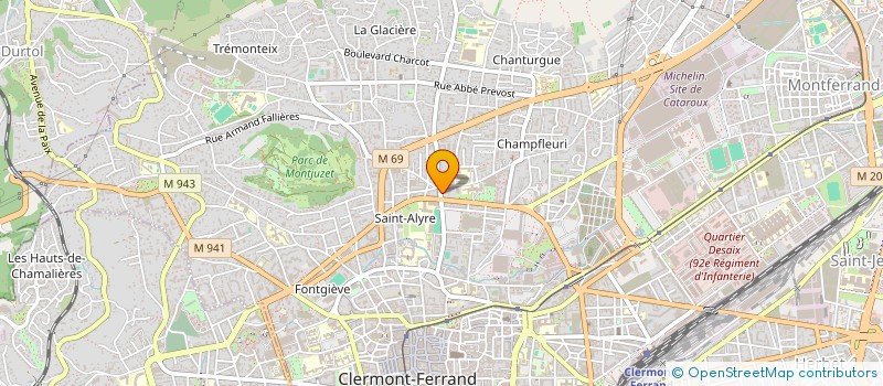 localisation de l'entreprise SCI LAVOISIER  CLERMONT-FERRAND