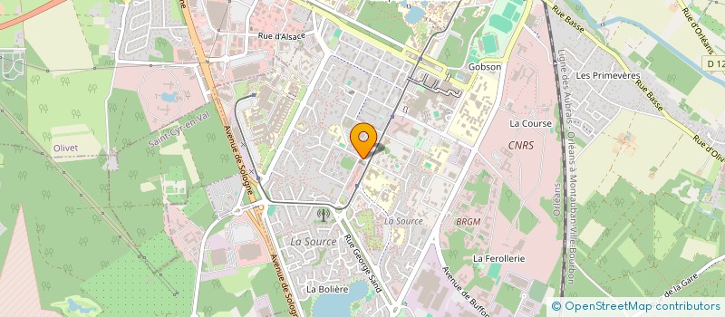localisation de l'entreprise SCI LAVOISIER ECUREUIL à ORLEANS
