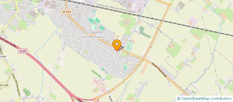 localisation de l'entreprise SCI LAVOLVILLE  LA CHAPELLE D ARMENTIERES