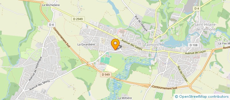 localisation de l'entreprise SCI LAVOUX  TALMONT-SAINT-HILAIRE