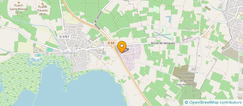 localisation de l'entreprise SCI LAVY  VENDRES