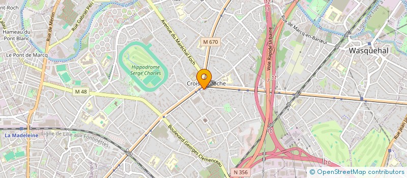 localisation de l'entreprise SCI LAWGO à MARCQ-EN-BARŒUL