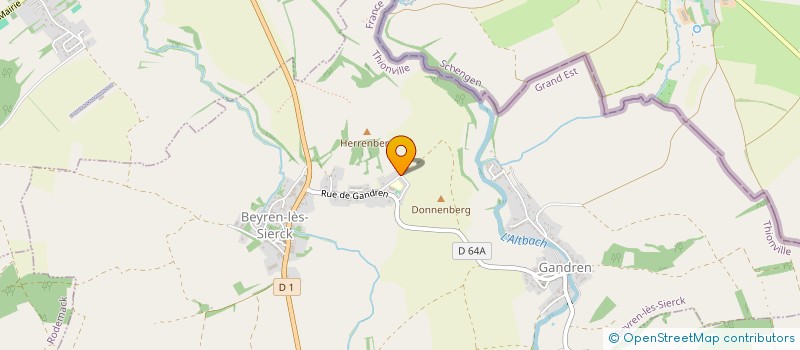 localisation de l'entreprise SCI LAWN  BEYREN-LES-SIERCK