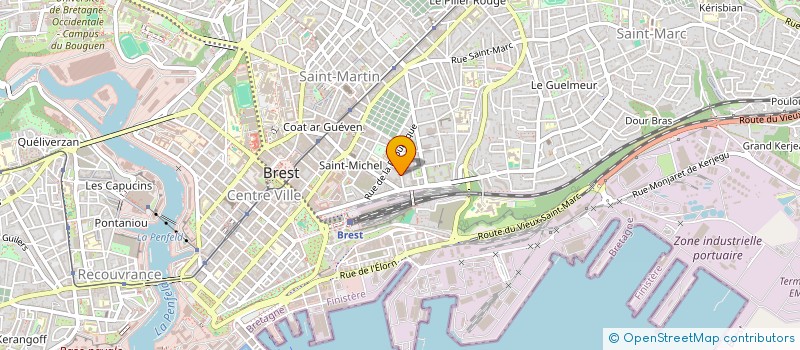 localisation de l'entreprise SCI LAXA  BREST