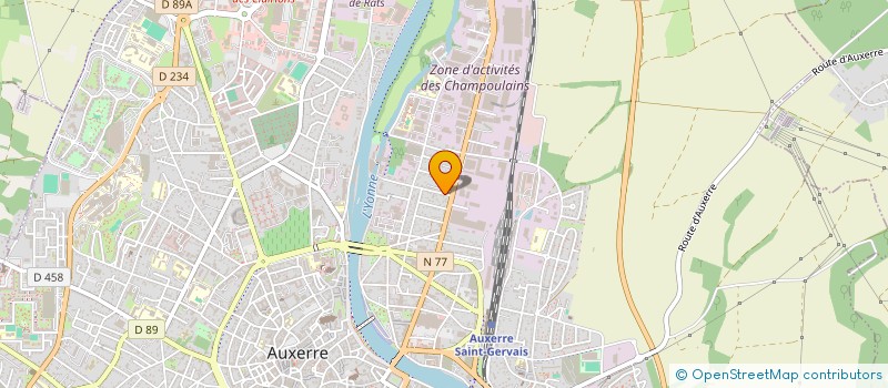 localisation de l'entreprise SCI LAYA à AUXERRE