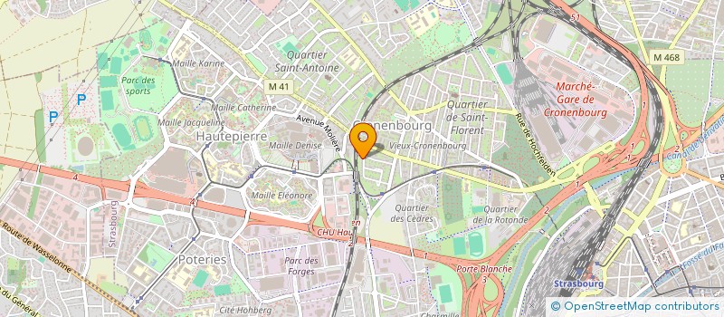 localisation de l'entreprise SCI LAYANA  STRASBOURG