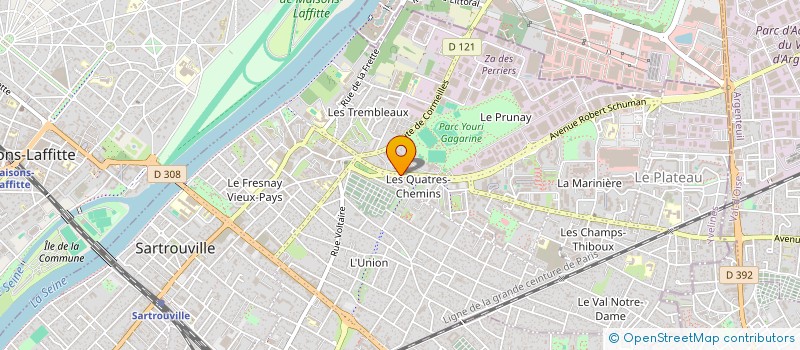 localisation de l'entreprise SCI LAYANE  SARTROUVILLE