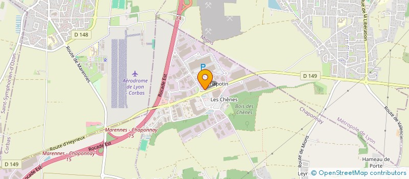 localisation de l'entreprise SCI LAYAT  CHAPONNAY