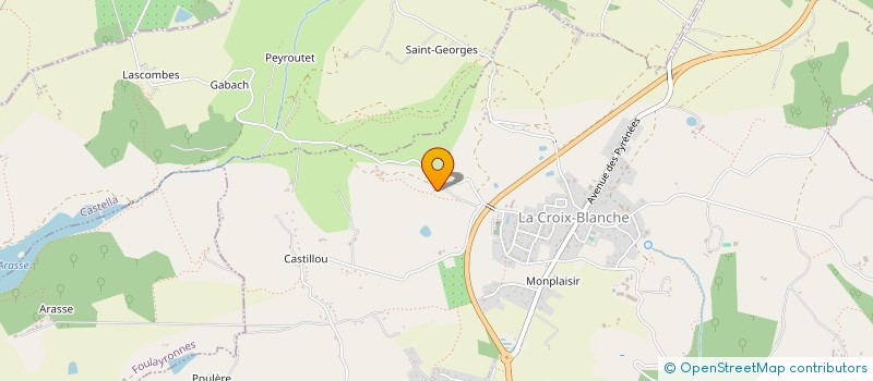 localisation de l'entreprise SCI LAYSSAC  LA CROIX-BLANCHE