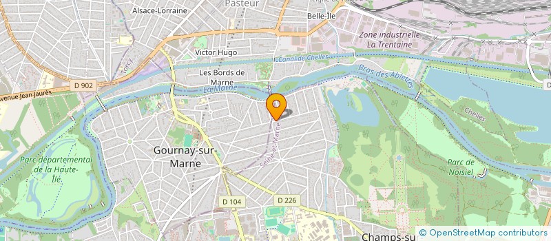 localisation de l'entreprise SCI LAYTON  CHAMPS-SUR-MARNE