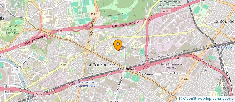 localisation de l'entreprise SCI LAZAAR EDGARD QUINET à LA COURNEUVE