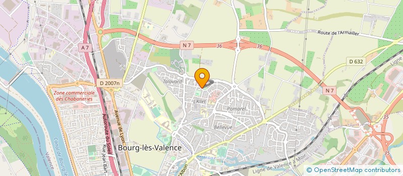 localisation de l'entreprise SCI LAZARE à BOURG-LES-VALENCE