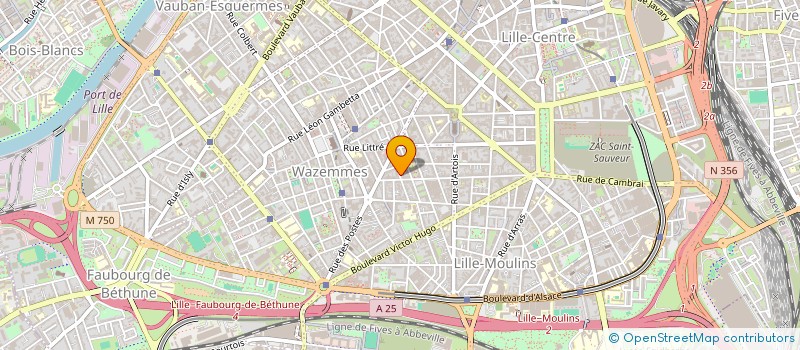 localisation de l'entreprise SCI LAZARE à LILLE