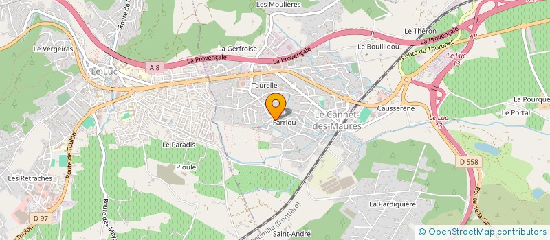 localisation de l'entreprise SCI LAZARE CARNOT  LE CANNET-DES-MAURES