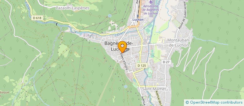 localisation de l'entreprise SCI LAZARO FRERES  BAGNERES-DE-LUCHON