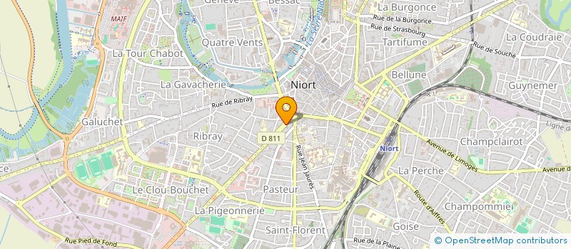 localisation de l'entreprise SCI LAZUIMA-LOIZEAU 1  NIORT