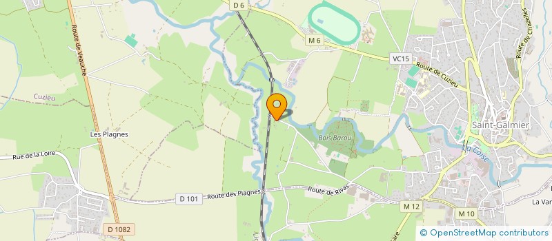 localisation de l'entreprise SCI LAZZARELLI-GRANGE  SAINT-GALMIER