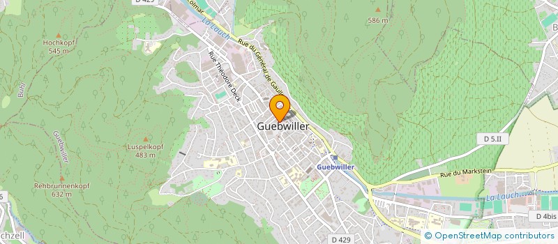 localisation de l'entreprise SCI LAZZARINI  GUEBWILLER