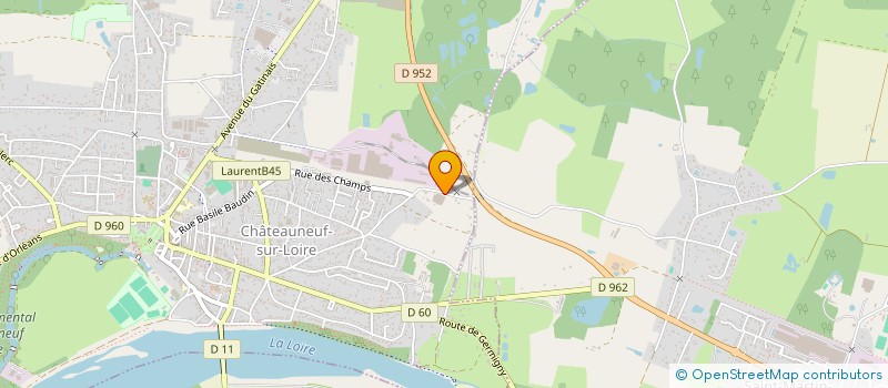 localisation de l'entreprise SCI LB à CHATEAUNEUF-SUR-LOIRE