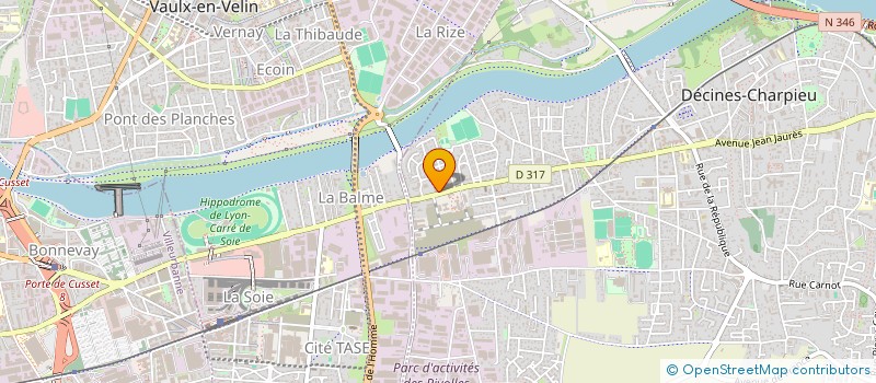 localisation de l'entreprise SCI LB  DECINES-CHARPIEU