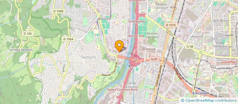 localisation de l'entreprise SCI LB à SEYSSINS