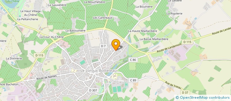 localisation de l'entreprise SCI LB  LE LOROUX-BOTTEREAU