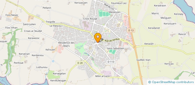 localisation de l'entreprise SCI LB  LANNILIS