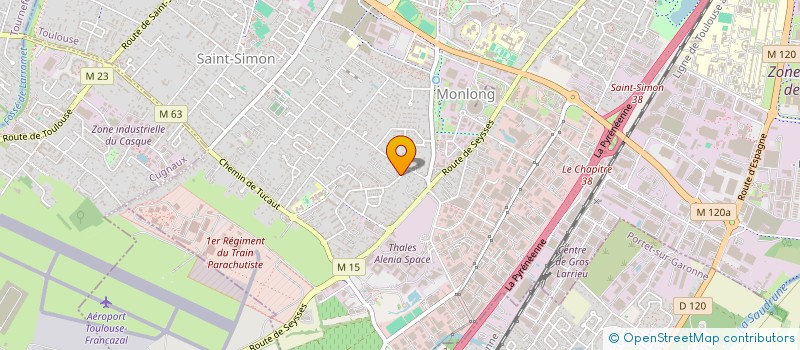 localisation de l'entreprise SCI LB à TOULOUSE