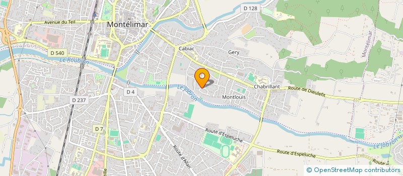 localisation de l'entreprise SCI LB IMMO à MONTELIMAR