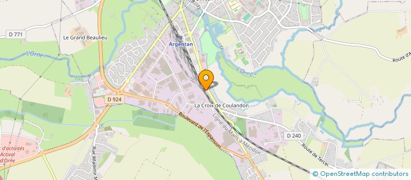 localisation de l'entreprise SCI LB IMMOBILIER à ARGENTAN