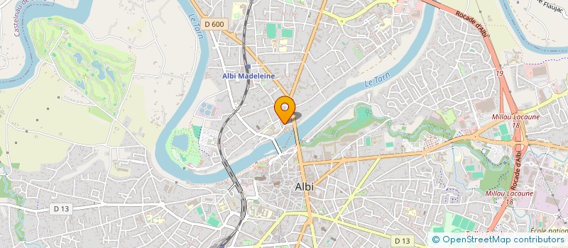 localisation de l'entreprise SCI  LB2 à ALBI