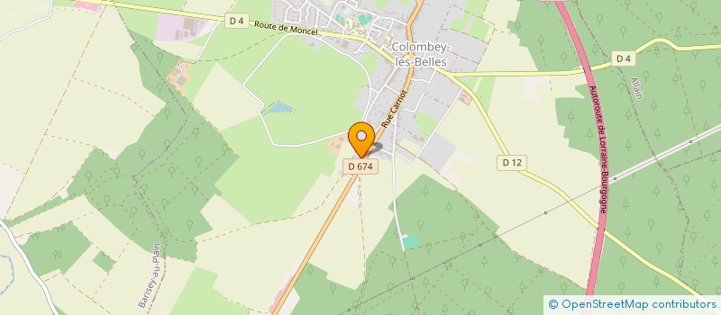 localisation de l'entreprise SCI LB2A  COLOMBEY-LES-BELLES