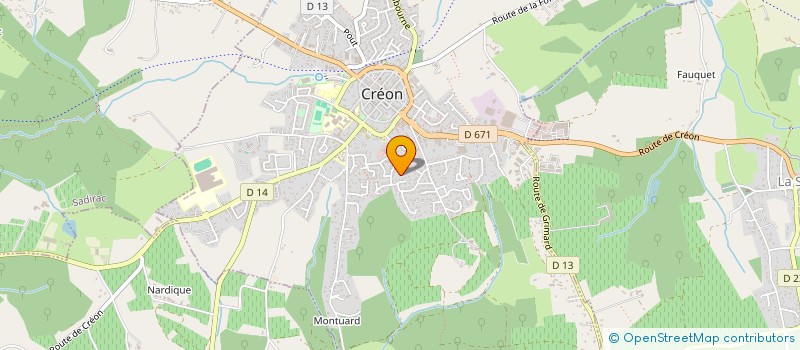 localisation de l'entreprise SCI LB2AG  CREON