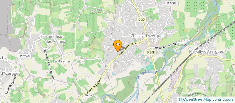 localisation de l'entreprise SCI LB3A  CHAZAY-D'AZERGUES