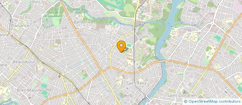 localisation de l'entreprise SCI LBA à NANTES