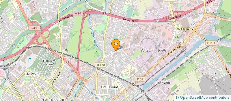 localisation de l'entreprise SCI LBA  ILLZACH