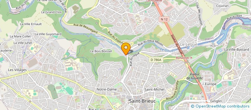 localisation de l'entreprise SCI LBA LE CAP à SAINT-BRIEUC