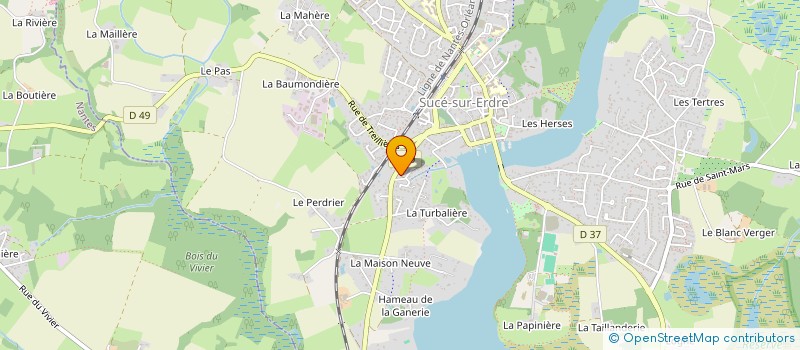 localisation de l'entreprise SCI LBA-SAB-DOYEN  SUCE-SUR-ERDRE