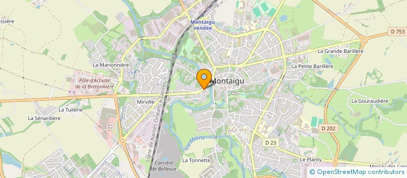 localisation de l'entreprise SCI LBAH à MONTAIGU-VENDEE