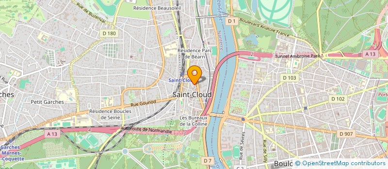 localisation de l'entreprise SCI LBBF à SAINT-CLOUD