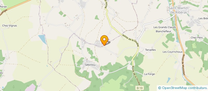 localisation de l'entreprise SCI LBD  RIBERAC