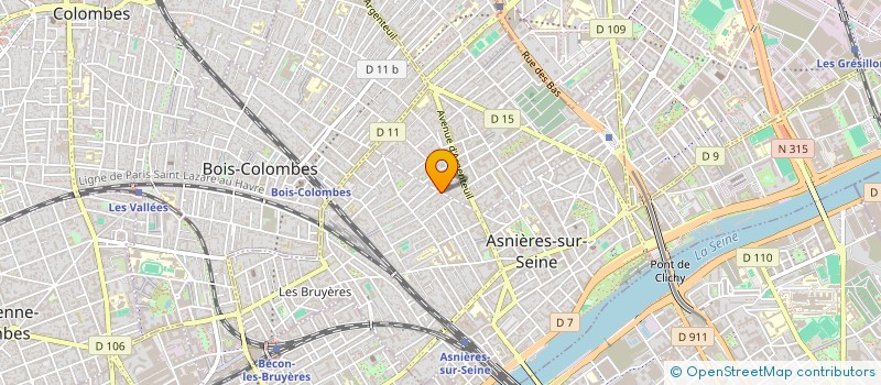 localisation de l'entreprise SCI LBD1 à ASNIERES-SUR-SEINE