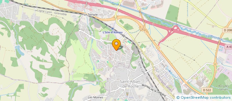 localisation de l'entreprise SCI LBDD  L'ISLE-D'ABEAU
