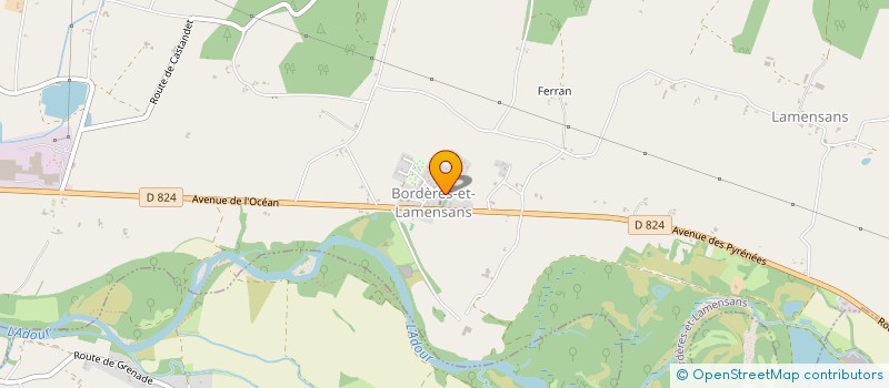 localisation de l'entreprise SCI LBE IMMO  BORDERES-ET-LAMENSANS