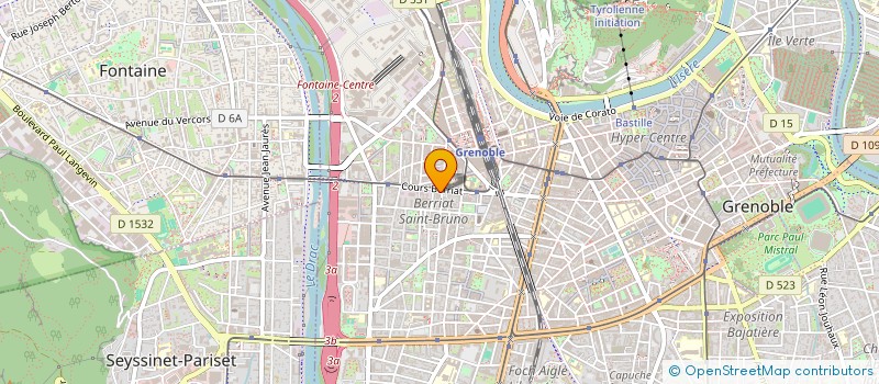 localisation de l'entreprise SCI LBE - VERCORS  GRENOBLE
