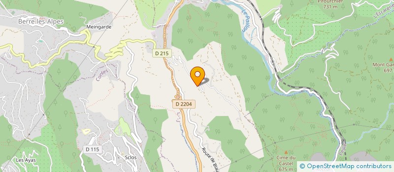 localisation de l'entreprise SCI LBF  L'ESCARENE