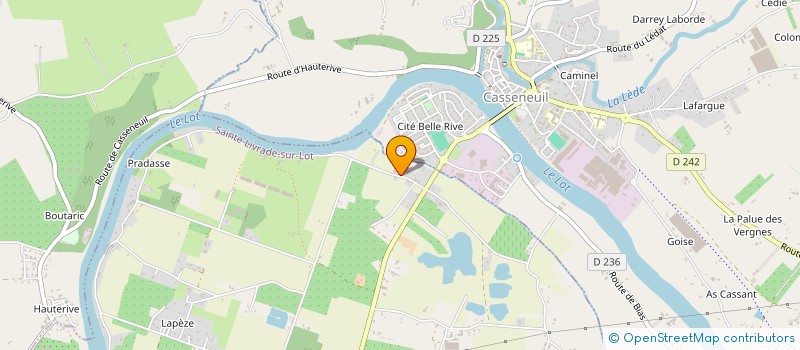 localisation de l'entreprise SCI LBG  SAINTE LIVRADE SUR LOT